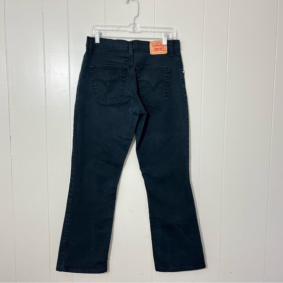 Levis 550  Relaxed Boot Cut  Jeans Womens Black Size 8s - Picture 5 of 9